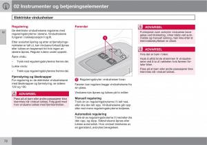 Volvo-C30-bruksanvisningen page 74 min