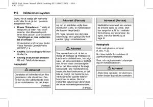 Opel-Karl-Bilens-instruktionsbog page 117 min