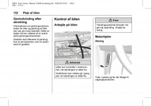 Opel-Karl-Bilens-instruktionsbog page 153 min