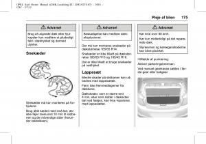 Opel-Karl-Bilens-instruktionsbog page 176 min