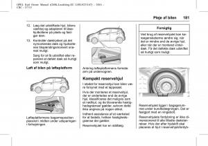 Opel-Karl-Bilens-instruktionsbog page 182 min