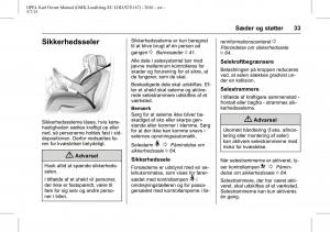 Opel-Karl-Bilens-instruktionsbog page 34 min