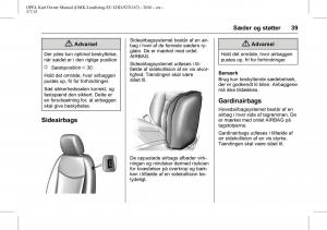 Opel-Karl-Bilens-instruktionsbog page 40 min