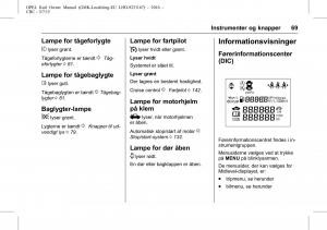 Opel-Karl-Bilens-instruktionsbog page 70 min