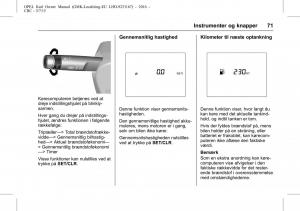 Opel-Karl-Bilens-instruktionsbog page 72 min