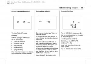 Opel-Karl-Bilens-instruktionsbog page 74 min