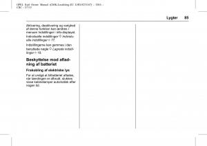 Opel-Karl-Bilens-instruktionsbog page 86 min