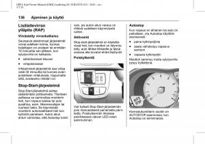 Opel-Karl-owners-manual page 137 min