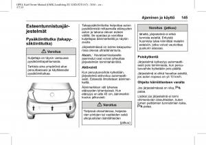 Opel-Karl-owners-manual page 146 min