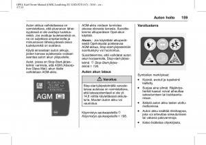 Opel-Karl-owners-manual page 160 min