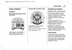 Opel-Karl-owners-manual page 172 min