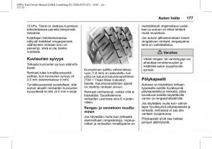 Opel-Karl-owners-manual page 178 min