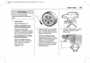 Opel-Karl-owners-manual page 184 min