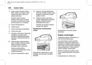 Opel-Karl-owners-manual page 185 min