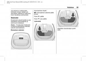 Opel-Karl-owners-manual page 86 min