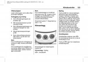 Opel-Karl-bruksanvisningen page 124 min