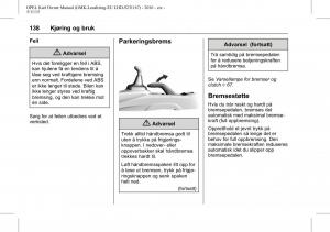 Opel-Karl-bruksanvisningen page 139 min