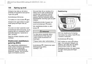 Opel-Karl-bruksanvisningen page 141 min