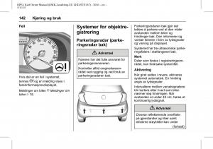 Opel-Karl-bruksanvisningen page 143 min