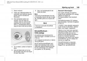 Opel-Karl-bruksanvisningen page 150 min