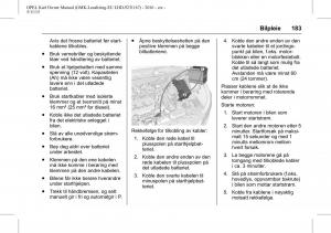 Opel-Karl-bruksanvisningen page 184 min