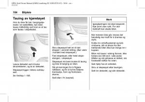 Opel-Karl-bruksanvisningen page 185 min