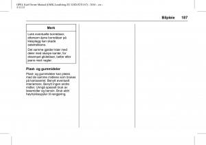 Opel-Karl-bruksanvisningen page 188 min