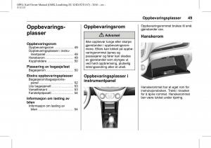 Opel-Karl-bruksanvisningen page 50 min