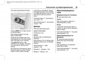 Opel-Karl-bruksanvisningen page 66 min