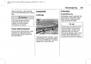 Opel-Karl-instruktionsbok page 130 min