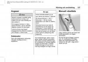 Opel-Karl-instruktionsbok page 138 min