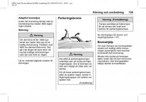 Opel-Karl-instruktionsbok page 140 min