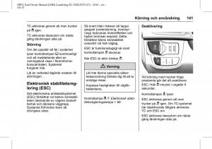 Opel-Karl-instruktionsbok page 142 min