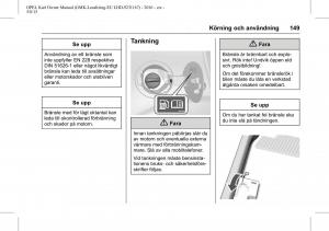 Opel-Karl-instruktionsbok page 150 min