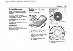 Opel-Karl-instruktionsbok page 160 min