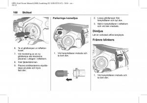 Opel-Karl-instruktionsbok page 161 min