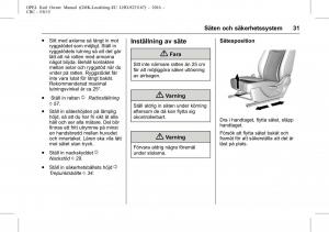 Opel-Karl-instruktionsbok page 32 min