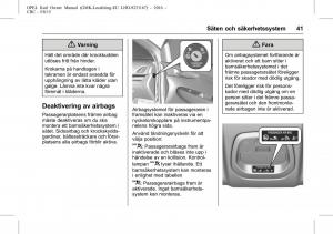 Opel-Karl-instruktionsbok page 42 min