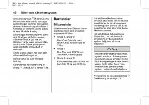 Opel-Karl-instruktionsbok page 43 min