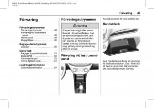 Opel-Karl-instruktionsbok page 50 min