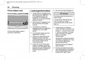 Opel-Karl-instruktionsbok page 55 min