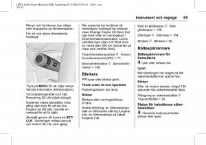 Opel-Karl-instruktionsbok page 66 min