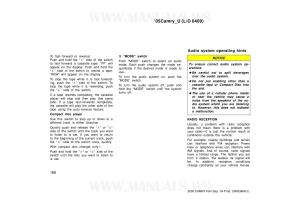 Toyota-Camry-VI-6-owners-manual page 168 min