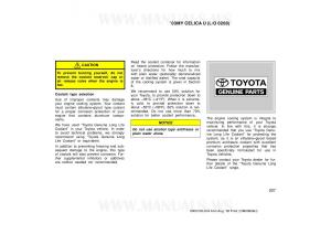 Toyota-Celica-VII-7-owners-manual page 207 min