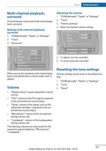 BMW-X1-E84-owners-manual page 161 min