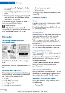 BMW-X1-E84-owners-manual page 70 min