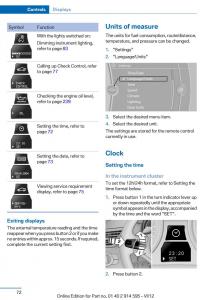 BMW-X1-E84-owners-manual page 72 min