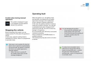 Citroen-DS4-owners-manual page 213 min