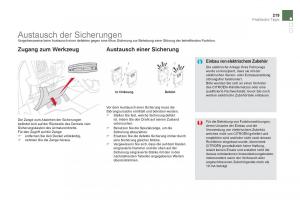 Citroen-DS5-Handbuch page 221 min