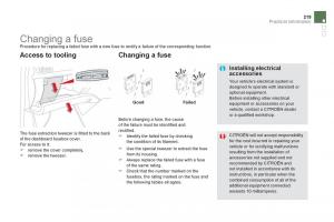 Citroen-DS5-owners-manual page 221 min